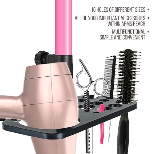 ZQIAN BEAUTY Wig Stand Tripod 50 Inch Metal Wig Mannequin Head Tripod Stand For Hairdressing Training Head Adjustable Wig Tripod Stand with Tool Tray (Pink, Mannequin Head Not Included) thumbnail 3