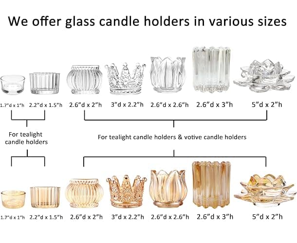 GOLDEAL 12Pcs Gold Votive Candle Holders, Thick Glass Tea Light Candle Holder Bulk, Tealight Candle Jars for Wedding Table Decor, Party Supplies, Bridal Shower Decorations, Centerpieces for Tables thumbnail 8