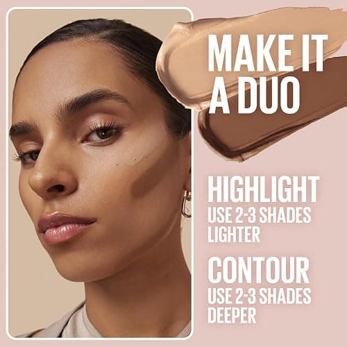 Maybelline Lifter Stix Multi-Use Face Stick - Contour, Bronzer, Concealer and Foundation Stick, All-In-One Creamy Face Makeup with Cranberry Seed Oil, 55, 1 Count thumbnail 7