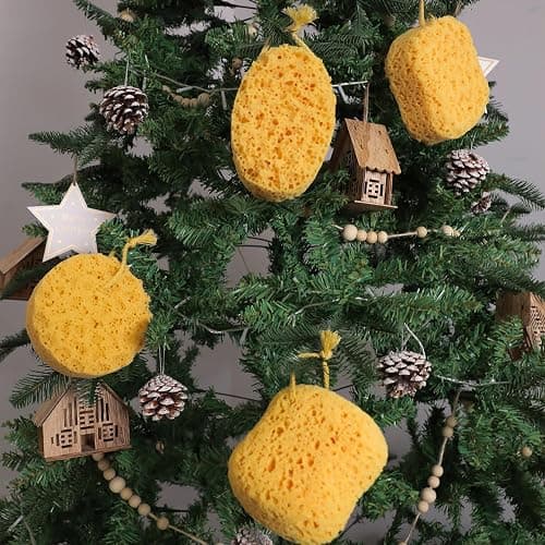 myHomeBody Bath Sponge, Foam Loofah, Body Scrubber for Bathing, Exfoliating Shower Pouf for Shower – Large Size, Lots of Lather, Curvy, 3 Pack thumbnail 2