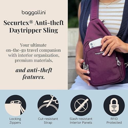 Baggallini womens Securtex Anti-theft Daytripper Sling thumbnail 3