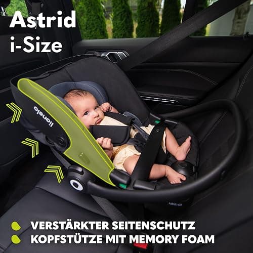 Lionelo ASTRID i-Size Baby Autositz 40-87 cm, Babyschale Gruppe 0+, Rückwärtsgerichtete Montage, 3-Punkt-Sicherheitsgurt Seitenschutz, Sitzeinlage Dri-Seat thumbnail 8