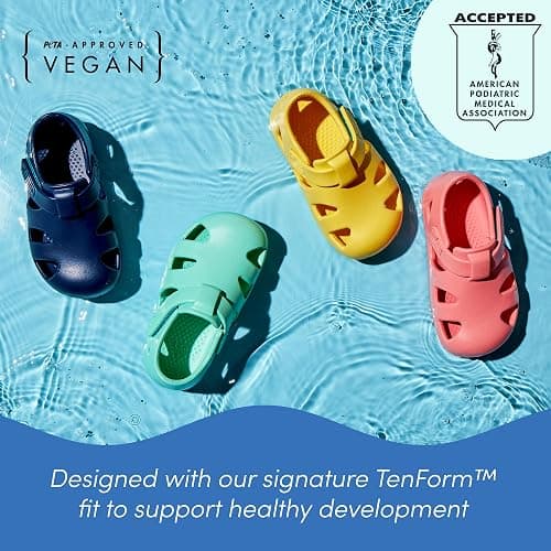 Ten Little Splash Sandals Toddler Water Shoes, APMA-Accepted Kids Sandals | Flexible EVA, Closed Toe, Adjustable Fit, Lightweight & Quick Drying, Boys & Girls thumbnail 2