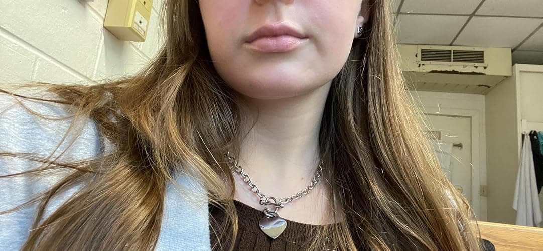 High Polished Stainless Steel Heart Charm Cable Chain Necklace with Toggle Clasp Silver Length 16"- 25" thumbnail 5