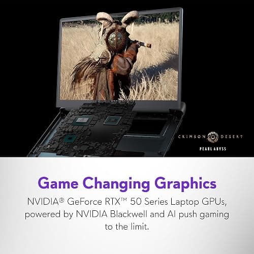 Alienware 16 Area-51 Gaming Laptop AA16250-16" WQXGA 240Hz Display, Intel Core Ultra 9-275HX, 32GB DDR5 RAM, 1TB SSD, NVIDIA GeForce RTX 5070Ti, Windows 11 Home, Onsite Service - Liquid Teal - Intel Core Ultra 9-275HX - 32 GB - 16.0 WQXGA - RTX 5070TI thumbnail 3