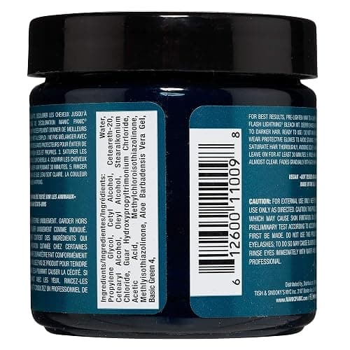 MANIC PANIC Classic Enchanted Forest Semi Permanent Hair Color - Deep Teal Green Hair Dye for Women & Men That Lasts 4-6 Weeks - Vegan, Ammonia & Cruelty-Free - Create & Mix Custom Shades (4oz) thumbnail 2
