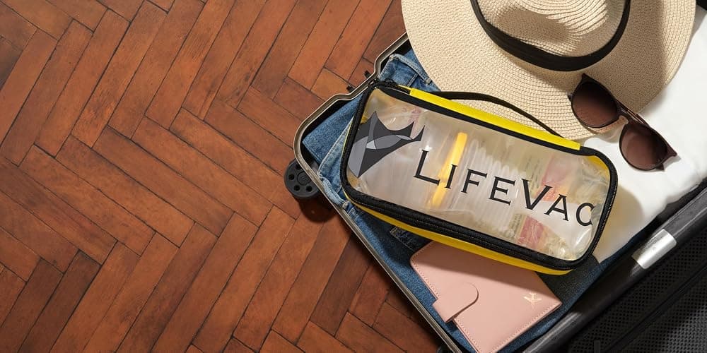 LifeVac Yellow Travel Kit - Portable Suction Rescue Device, First Aid Kit for Kids and Adults, Portable Airway Suction Device for Children and Adults thumbnail 9