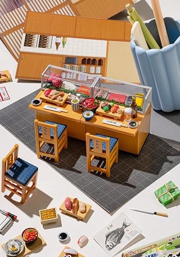 Re-Ment Sushi Restaurant Blind Box - Includes 1 of 8 Collectible Mini Figurines - Fun and Versatile Decoration thumbnail 2