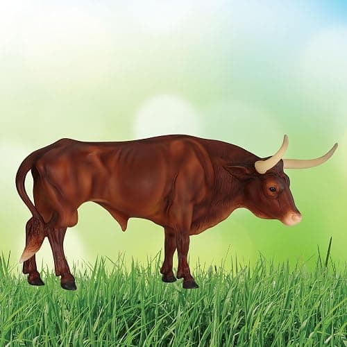 Breyer Horses Traditional Series |Texas Longhorn Bull | Breyer Animals | Horse Figurine | 11.5" L X 8.5" H | Model #B-TR-10329 thumbnail 2