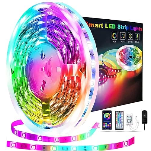 Led Lights for Bedroom 65.6ft, REEMEER Led Lights Music Sync Color Changing Led Strip Lights with App Control and Remote, Led Light Strip Used for Party, Home Decoration - Image 1