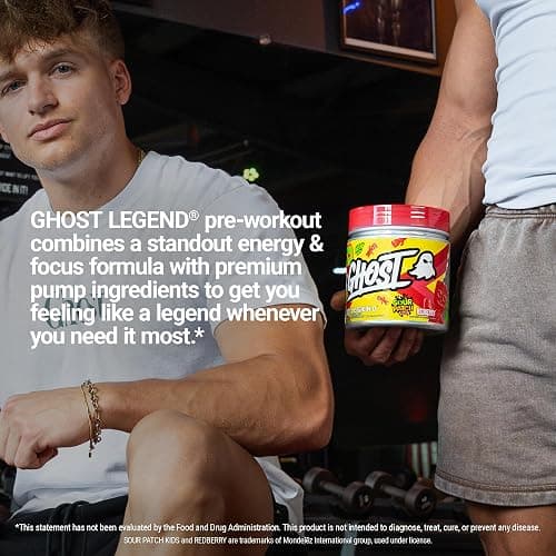 GHOST Legend Pre-Workout Powder, SPK Redberry - 30 Servings – Pre-Workout for Men & Women with Choline, L-Citrulline, & Beta Alanine for Energy & Focus thumbnail 4