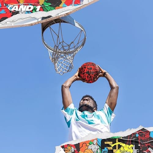 AND1 Fantom Graffiti Rubber Basketball - Streetball for Indoor and Outdoor Use, Deep Channel Construction and Durability thumbnail 6