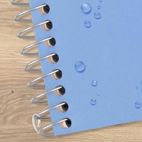 Five Star Spiral Notebook, 2 Subject, College Ruled Paper, 6" x 9.5", 80 Sheets, Blue (840029CG1) thumbnail 7