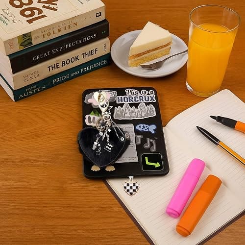 SAANG & JAT Y2K Kindle Accessories Set, Dice Star Keychain Compatible with Kindle Paperwhite 11th/12th Gen E-Reader, Includes Type C/USB C Dust Plug Charm, Perfect for Bookworms thumbnail 6
