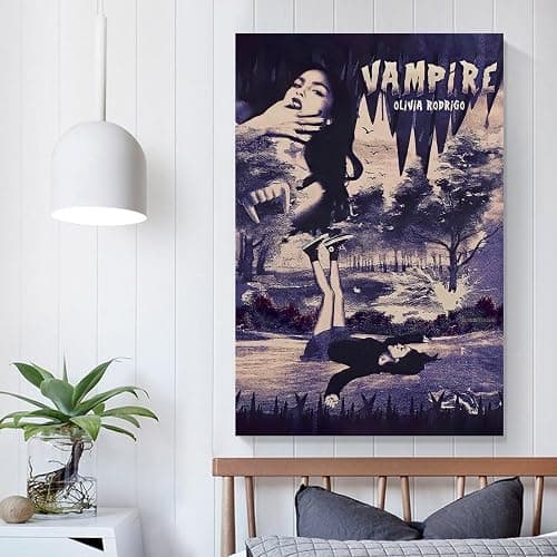 AVIMYA Olivia Rodrigo Poster Olivia Rodrigo Music Poster- Vampire Art Poster Posters for Room Aesthetic 16x24inch(40x60cm) Unframe-style-5 - 16x24inch(40x60cm) - Unframe-style-5 thumbnail 5
