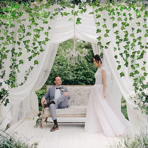 JPSOR 24pcs Fake Leaves Artificial Ivy Garland Greenery Vines for Bedroom Decor Aesthetic Silk Ivy Vines for Room Wall Home Decoration thumbnail 2