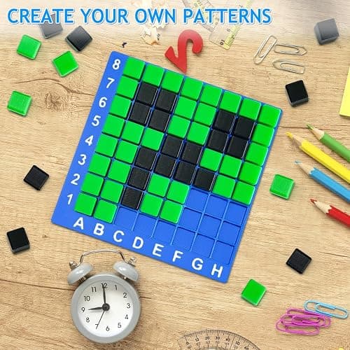 Pixel Craft Art STEM Toys, Brain Teaser Games, Kindergarten Game, Back to School, Encourages Hands-on STEM-Based Play Craft Gifts for Age 5+, Boys & Girls Sensory - Montessori – Autism thumbnail 8