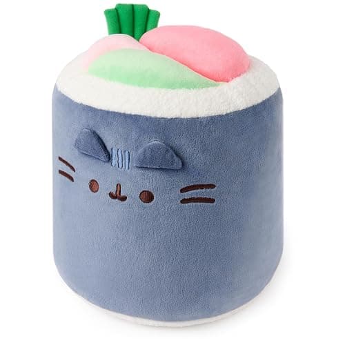 GUND Pusheen Bento Sushi Roll Plush, Squishy Toy, Collectible Plush Toy, Food Plushies, Stuffed Animal for Ages 8 and Up, Blue, 11” thumbnail 3