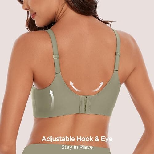habibee Bra for Women No Underwire Comfort Seamless Bras Push Up Wireless Bras Full Coverage Bralettes, Bra Extender thumbnail 5