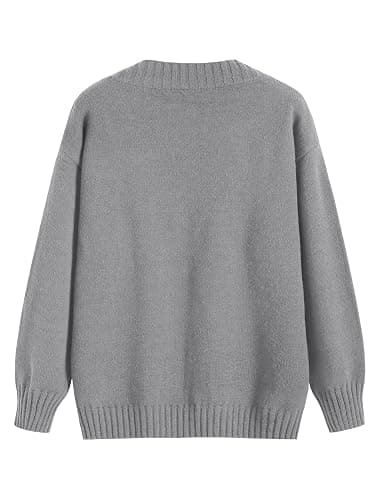 ZAFUL Women's Raglan Long Sleeve Double Side V Neck Short Crop Sweater Casual Loose Fit Knit Top Sweaters thumbnail 4
