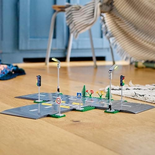 LEGO City Road Plates 60304 - Building Toy Set, Featuring Traffic Lights, Trees, Glow in The Dark Bricks, Combine City Series Sets, Great Gift for Kids, Boys, and Girls Ages 5+ thumbnail 8