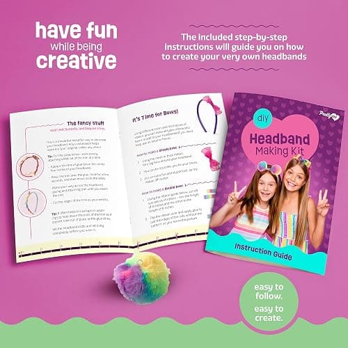 Pretty Me Headband Making Kit for Girls - Arts & Crafts Easter Gift - Make Your Own Fashion Headbands for Kids - DIY Hair Accessories - Gift for Ages 5-12 Year Old Girl - Little Kids Art & Craft Gifts thumbnail 6