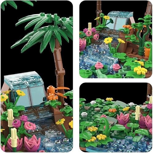TOY PLAYER Building Blocks Dinosaure World Brachiosaurus Lot de 541 blocs de construction dinosaures pour garçons de 14 ans et plus - Kit de construction de la période volcanique Jura pour adultes thumbnail 5