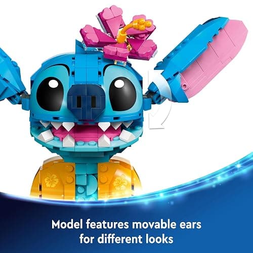 LEGO | Disney Stitch Toy - Play & Display Figure with an Ice-Cream Cone & Decorative Flower - Gift for 9+ Year Old Girls, Boys & Lilo & Stitch Movie fans - Christmas Treat - 43249 thumbnail 5