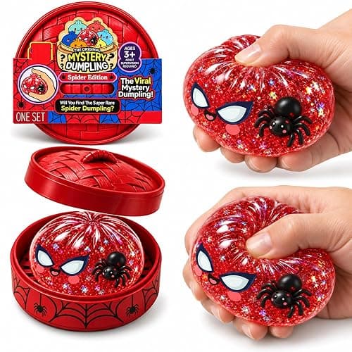 Squishies Dumplings Stress Relief Squeeze Fidget Toys/Mystery (#00) | slow rise squishies toys for anxiety relief, real authentic squishies dumplings, Halloween & Christmas holiday gifts thumbnail 3