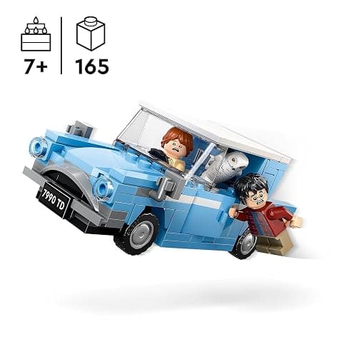LEGO Harry Potter Flying Ford Anglia Car Toy for 7 Plus Year Old Kids, Boys & Girls, Buildable Model with Ron Weasley Character Minifigure and Hedwig the Owl Figure, Wizarding World Gifts 76424 thumbnail 3
