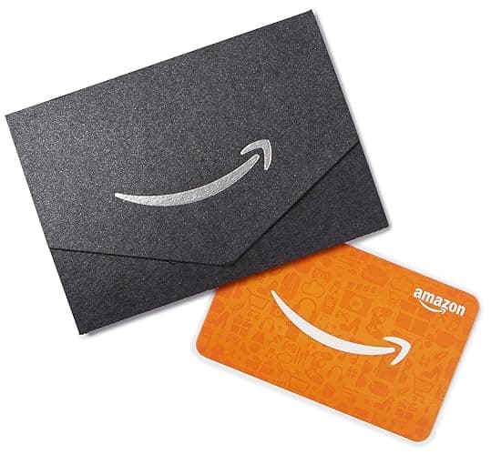 Amazon.com Gift Card in a Mini Envelope (General) - 0 - Black and Silver Mini Envelope