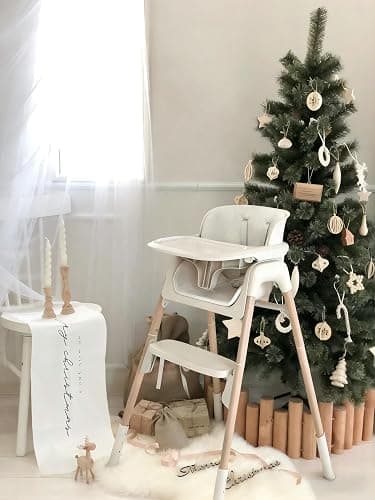 Mloong High Chair for Babies and Toddlers - Adjustable 4-in-1 Baby High Chairs with Dishwasher Tray, Easy Clean Highchair, Beige thumbnail 2