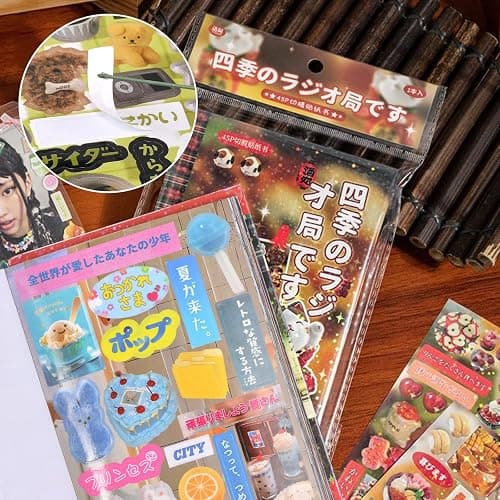 Japanese Manga Style Sticker Book, 45 Sheets Romantic Memory Series with 800+ Cute Designs, ‌Japanese Aesthetic Stickers for DIY Scrapbooking Journaling Diary Notebooks thumbnail 2