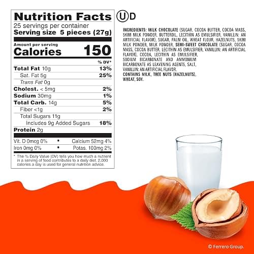 Kinder Bueno Mini Chocolate Bites, Hazelnut Cream, Party Pack, 23.8 oz thumbnail 2