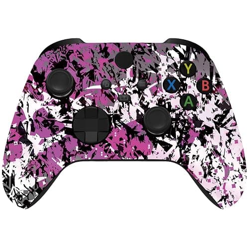 Custom Controllerzz Wireless Controller for Microsoft Xbox Series X/S & Xbox One - Custom Soft Touch Feel - Custom Series X/S Controller (X/S Shadow Bloom) - Image 1