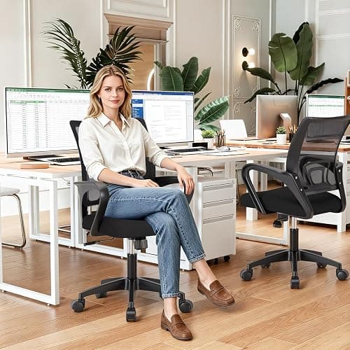 Black Office Chair thumbnail 2