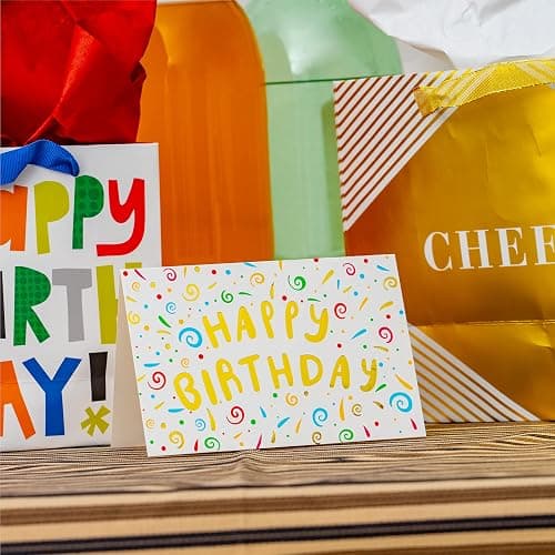 120 Pack Assorted Gold Foil Happy Birthday Cards with Envelopes, Organizer Box, Stickers, and Seals - 4x6 Inches, 8 Unique Designs, Ideal for Kids, Men, Women, and Elderly thumbnail 2