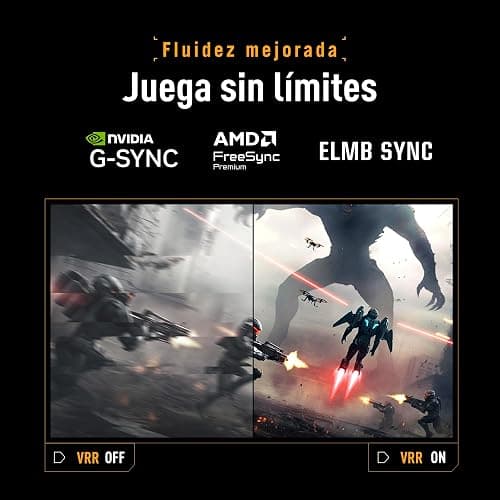 ASUS TUF Gaming VG27AQL5A Monitor de 27 Pulgadas, QHD (2560 x 1440), 210 Hz (OC), Fast IPS, ELMB Sync, 0.3 ms GTG (mín), Altavoz estéreo, DisplayWidget Center, IA Gaming, Ajuste de Altura thumbnail 5