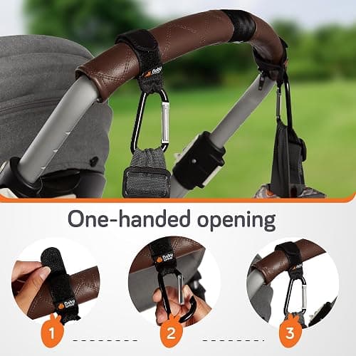Baby Uma Buggy Clips - 2022 Double-Platinum Winning Pram Clips, Universal Pram Accessories, 5 kg Weight Capacity & Non-Slip, Baby Travel Essentials thumbnail 6