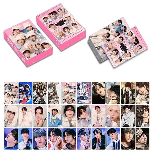 MeiYiYou 8Pack/240PCS Stray-K Photocards,Stray-K Lomo Cards Greeting Cards for Collection(Pink) thumbnail 4