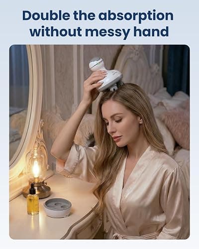 COMFIER Electric Cordless Hair Scalp Massager with Kneading 84 Massage Nodes, Handheld Portable Head Scratcher Massager for Hair Growth, Deep Clean and Stress Relax, Gifts for Men Dad thumbnail 5