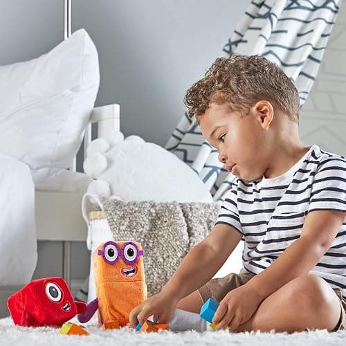 hand2mind Numberblocks One & Two Playful Pals Plush, Numbers for Toddlers, Preschool Math Learning Toys, Stuffed Animal Plushies, Counting Blocks Stuffies, Kids Birthday Gifts, Easter Basket Stuffers - Toys thumbnail 8