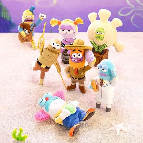 POP MART Spongbob Residents of Bikini Bottom-Whimsical Plush Part2, Blind Box Keychain – Plush Pendant, Bag Charm, Collectible Holiday Birthday Gift, Single Box thumbnail 7
