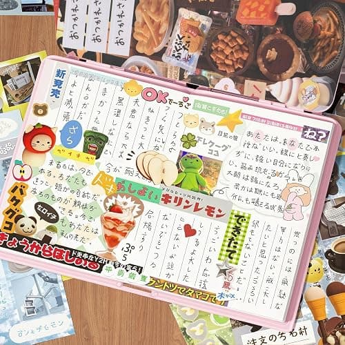 Japanese Manga Style Sticker Book, 45 Sheets Romantic Memory Series with 800+ Cute Designs, ‌Japanese Aesthetic Stickers for DIY Scrapbooking Journaling Diary Notebooks thumbnail 7