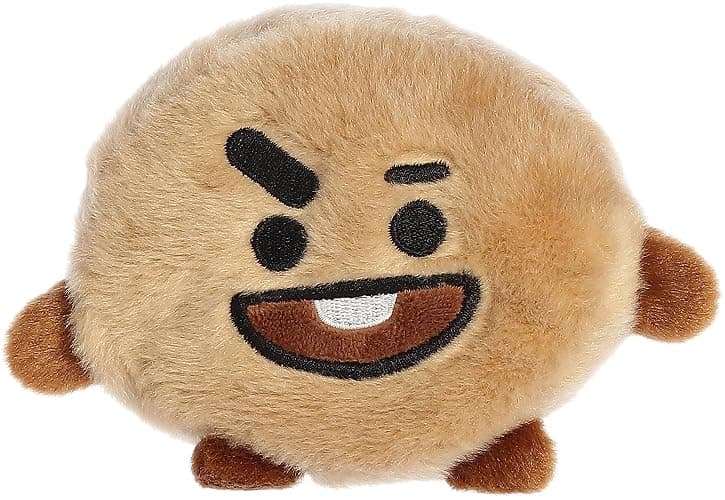 Aurora® Lovable BT21 Palm Pals™ SHOOKY Stuffed Animal - Collectible Fun - Delightful Cuteness - Brown 5 Inches - Image 1