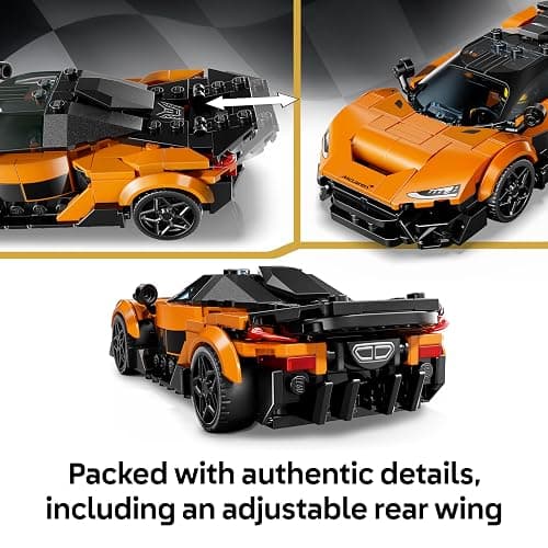LEGO Speed Champions McLaren W1 Supercar Toy - Car Model Kit w/a Collectible Driver Minifigure - Birthday Gift Idea for 9+ Year Old Boys & Motorsport Fans - 77257 thumbnail 4