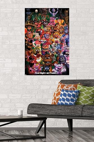 Trends International Five Nights at Freddy's - Ultimate Group Wall Poster, 22.375" x 34", Unframed Version thumbnail 2