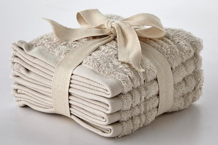 SKL Home CloudSoft Cotton Luxury 4-Piece Washcloth Set, Oatmeal thumbnail 5