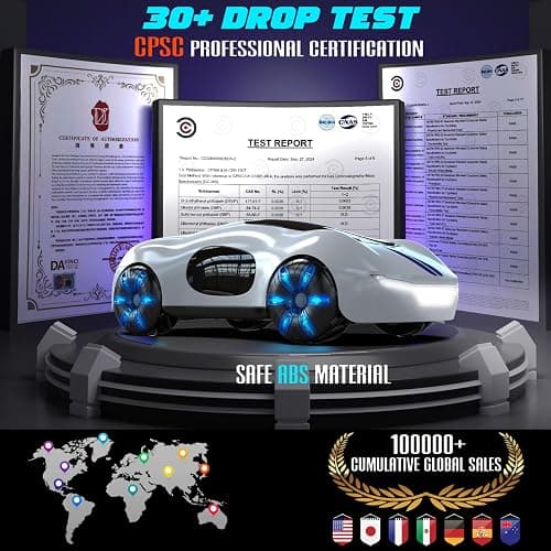 AEROQUEST Gesture Sensing Remote Control Car, Drift RC Stunt Car with Light Spray & Sound, 2.4GHz Hobby RC Cars Toy for Kids, 360° Rotate, Birthday Gifts for Boys Girls 4-12 thumbnail 3