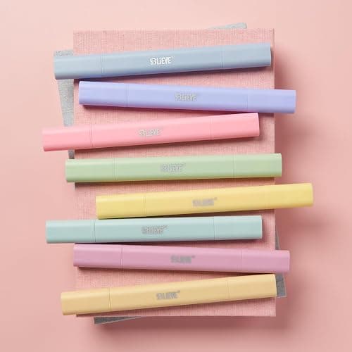 BLIEVE- Aesthetic Bible Highlighters No Bleed Through Assorted Colors, Cute Highlighter Dual Tip For Journaling Supplies And School Accessories, Bible Highlighters And Pens No Bleed (CANDY) thumbnail 8